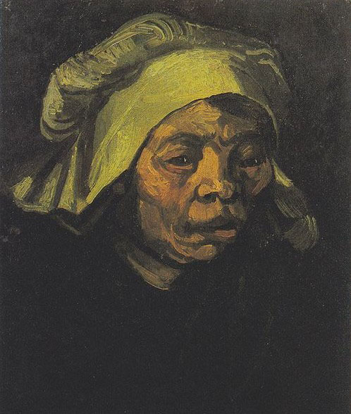 Head of a Peasant woman with white hood